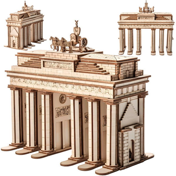 Holzpuzzle 3D-Modell – Brandenburger Tor