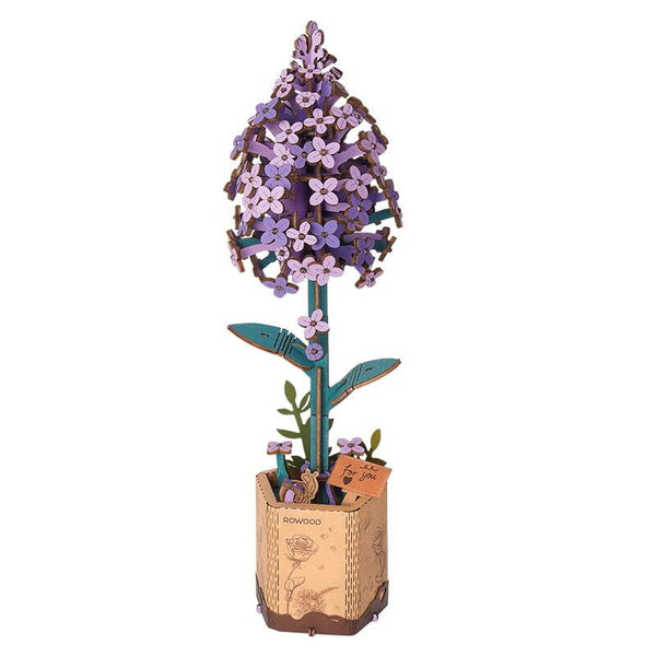Holzpuzzle 3D DIY Fliederblüte