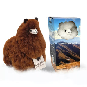 Plüsch-Alpaka Naturals – Walnut 23 cm - Tublu.de
