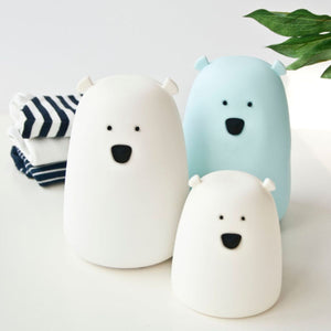Kleine Teddybär-Lampe – weiß