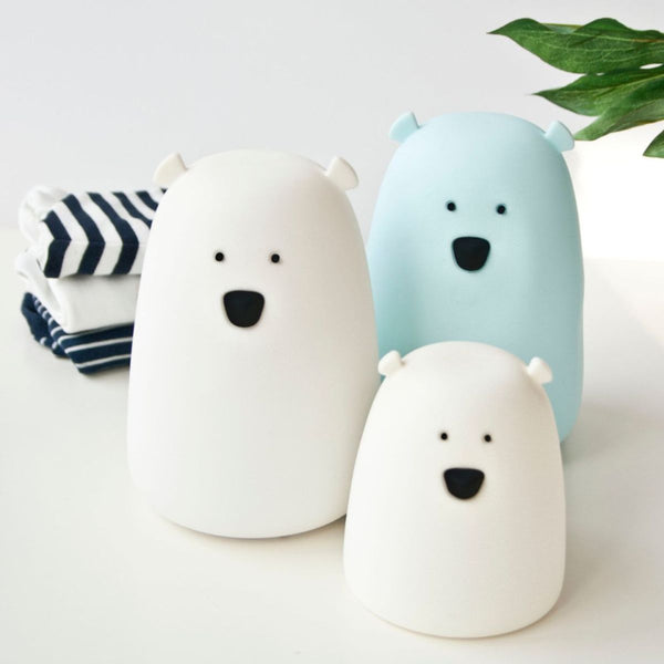 Kleine Teddybär-Lampe – weiß