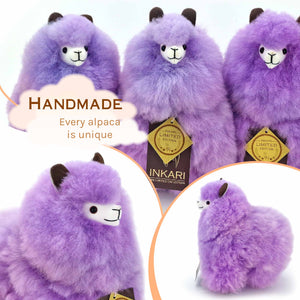 Plüsch-Maskottchen Alpaka Rainbows – Violet 23 cm