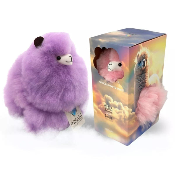 Plüsch-Maskottchen Alpaka Rainbows – Violet 23 cm