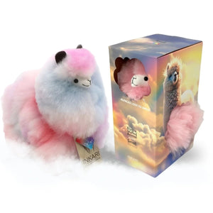 Flauschiges Alpaka-Kuscheltier Rainbows – Galaxy, 23 cm
