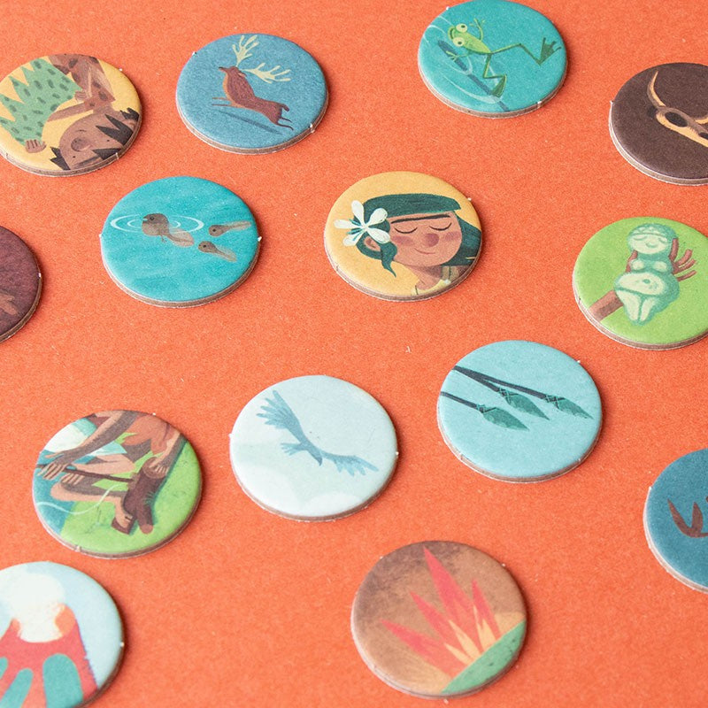 Taschenpuzzle mit Beobachtungsspiel – Mammut 100 Teile