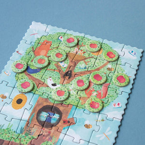 Taschenpuzzle mit Beobachtungsspiel – Apfelbaum 36 Teile