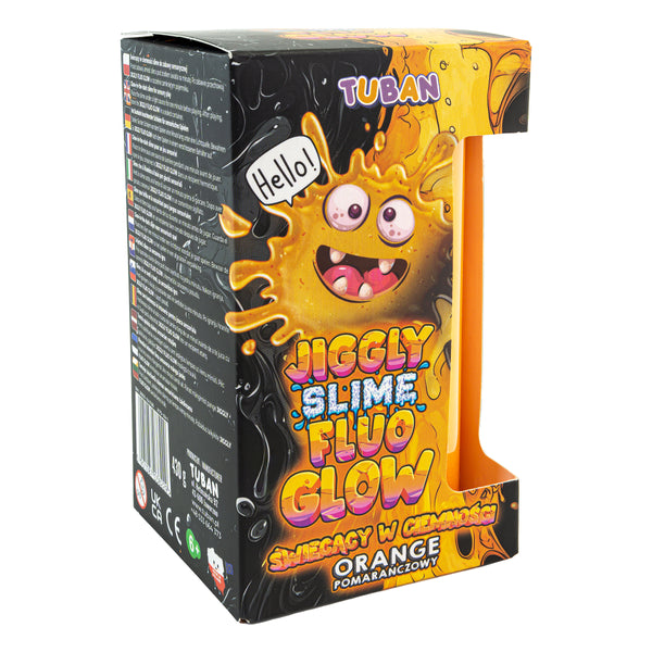Set JGGLY SLIME FLUO GLOW – orange 430 g