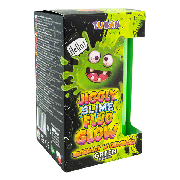 Set JGGLY SLIME FLUO GLOW – grün 430 g