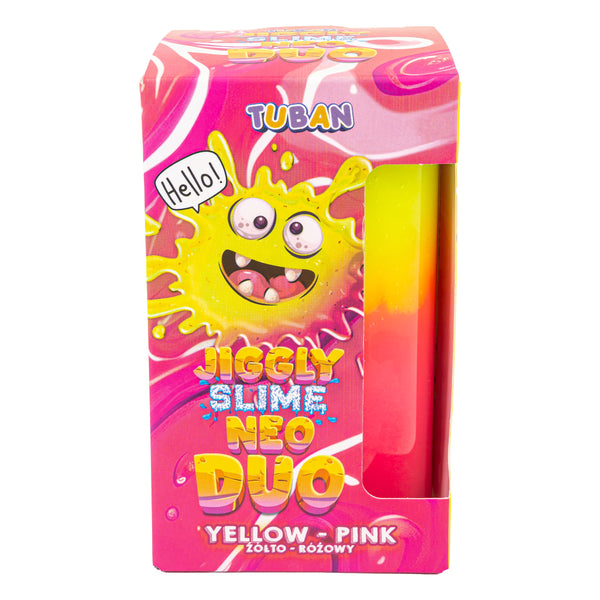 JIGGLY SLIME NEO DUO Set – gelb-rosa 430 g
