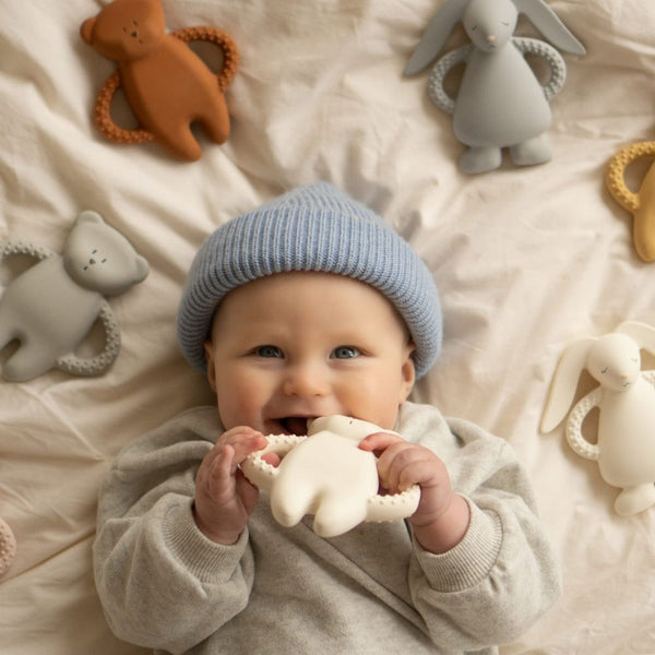 Beißring aus Naturkautschuk – Silver