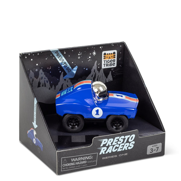 Rennwagen mit Antrieb – Blau