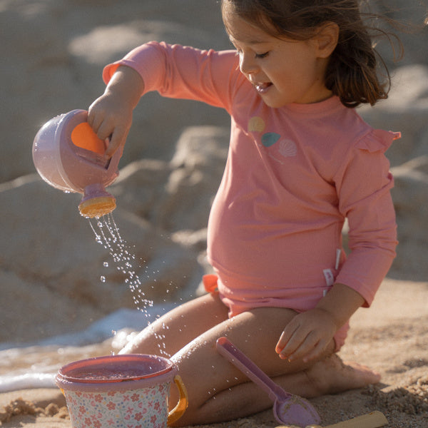 5-teiliges Strandset – Pink Flowers