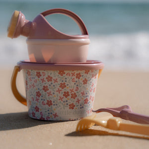 5-teiliges Strandset – Pink Flowers