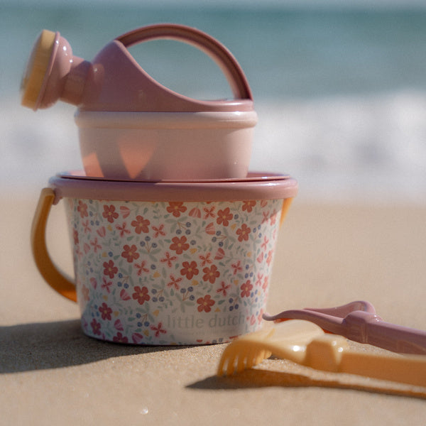 5-teiliges Strandset – Pink Flowers