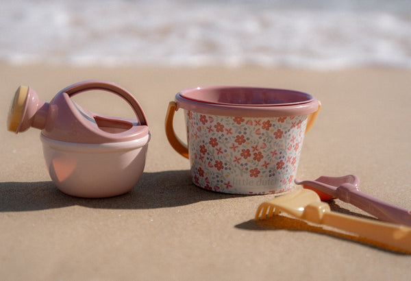 5-teiliges Strandset – Pink Flowers