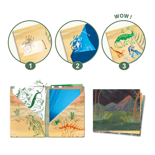 Kunstset mit Aufnähern  - Dinosaurier - Tublu.de