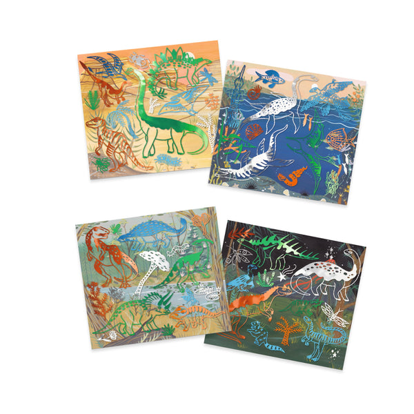 Kunstset mit Aufnähern  - Dinosaurier - Tublu.de