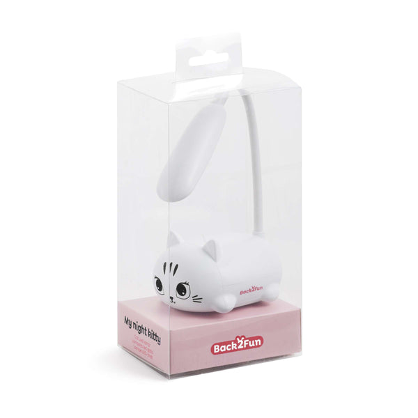 LED-Lampe – Weißes Kätzchen