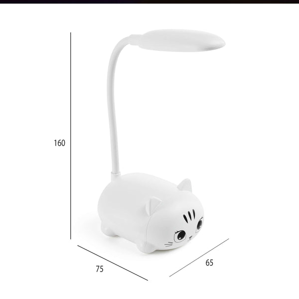 LED-Lampe – Weißes Kätzchen