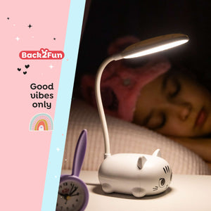 LED-Lampe – Weißes Kätzchen