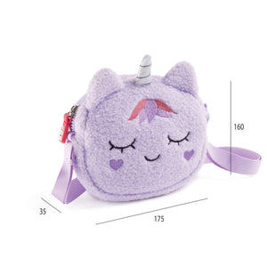 Flauschige Handtasche – Einhorn