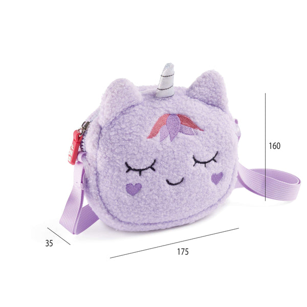 Flauschige Handtasche – Einhorn
