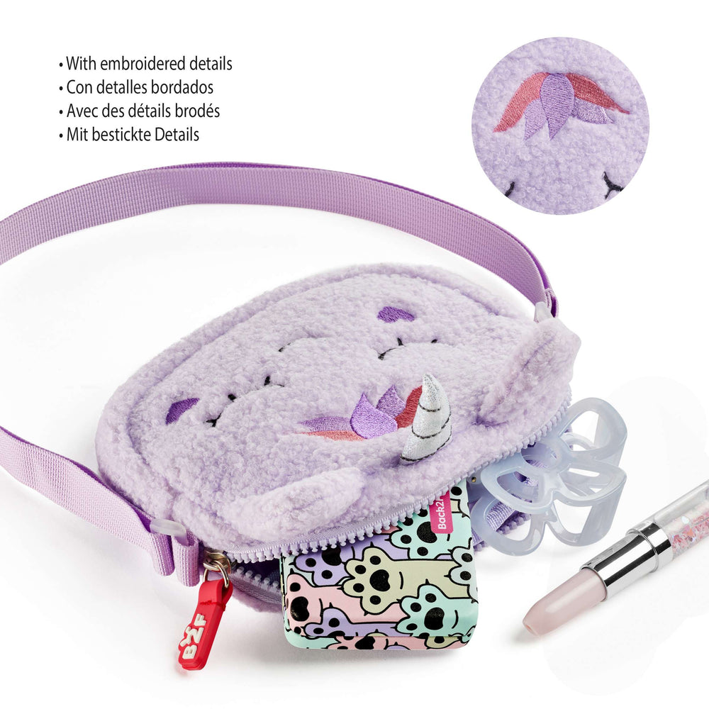 Flauschige Handtasche – Einhorn