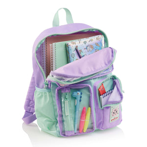 Vierkammer-Rucksack – Violett 17 l