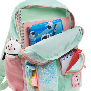 Vierkammer-Rucksack – Türkis 17 l