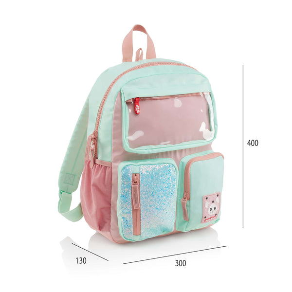 Vierkammer-Rucksack – Türkis 17 l