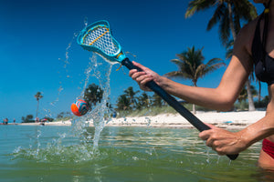Wassergeschicklichkeitsspiel - Lacrosse blau
