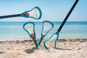 Wassergeschicklichkeitsspiel - Lacrosse blau