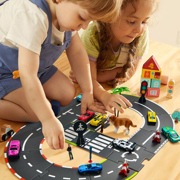 Puzzle Rennbahn - 38 Teile