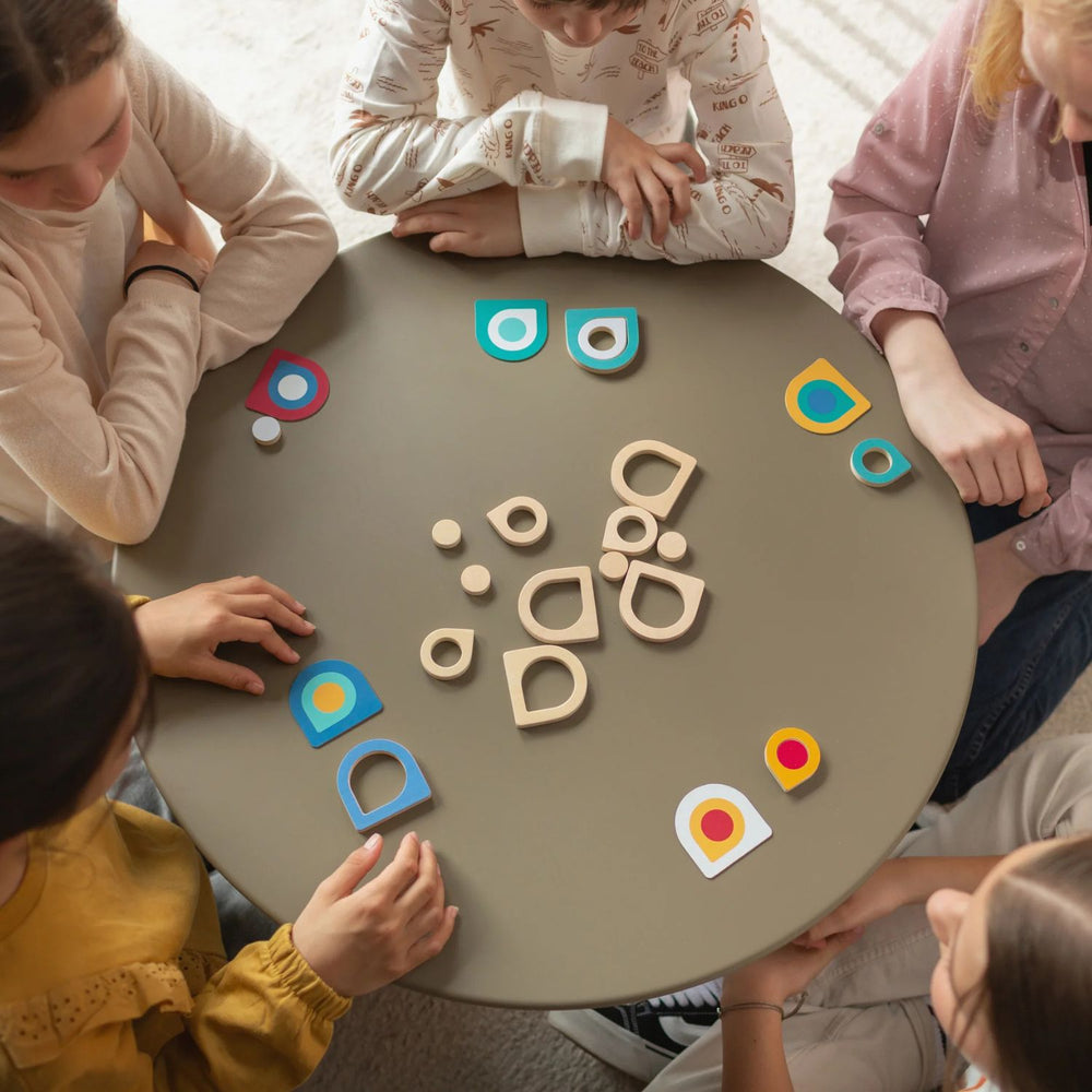 Holz-Memory-Spiel – Finde das passende Muster