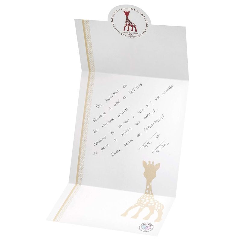 Geschenkset Sophie la girafe mit Herzrassel