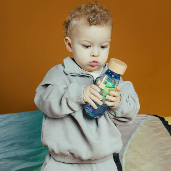 Zweiphasen-Sinnesflasche MOVE SPIRALA – Blau