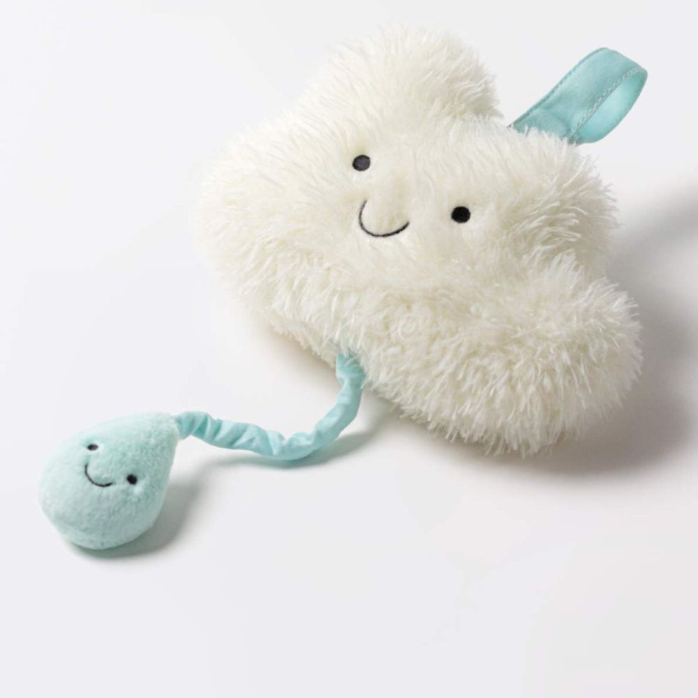 Jellycat Spieluhr - Cremige Wolke 27 cm mit weichem Plüsch und lächelndem Gesicht
