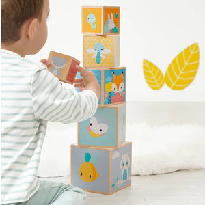 Holzpyramide, 6 Teile – Pure