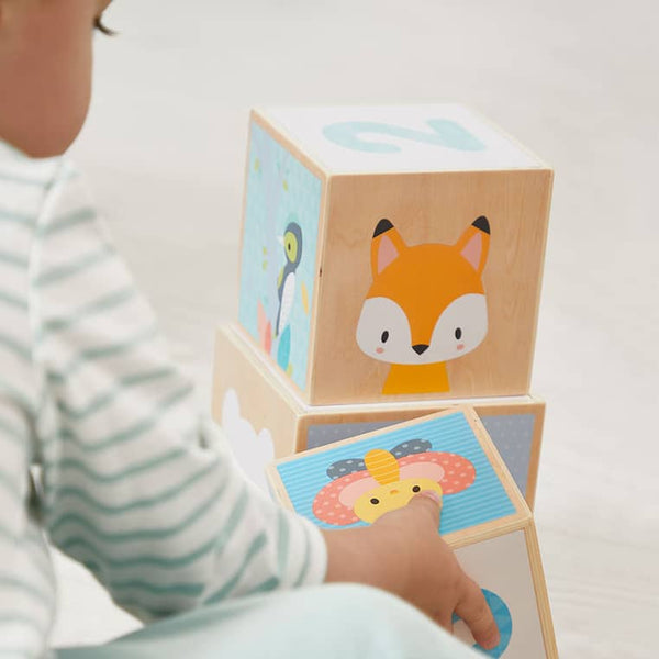 Holzpyramide, 6 Teile – Pure