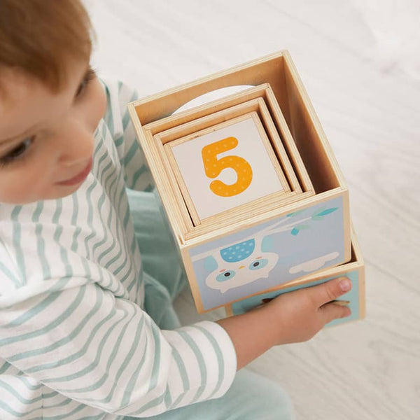 Holzpyramide, 6 Teile – Pure