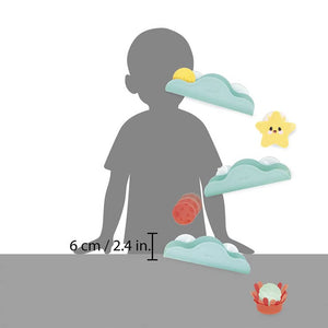 Bade-Rennbahn mit Bällen 12m+