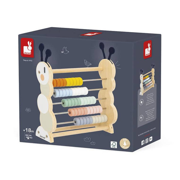 Holz-Abakus Raupe – Sweet Cocoon 18m+