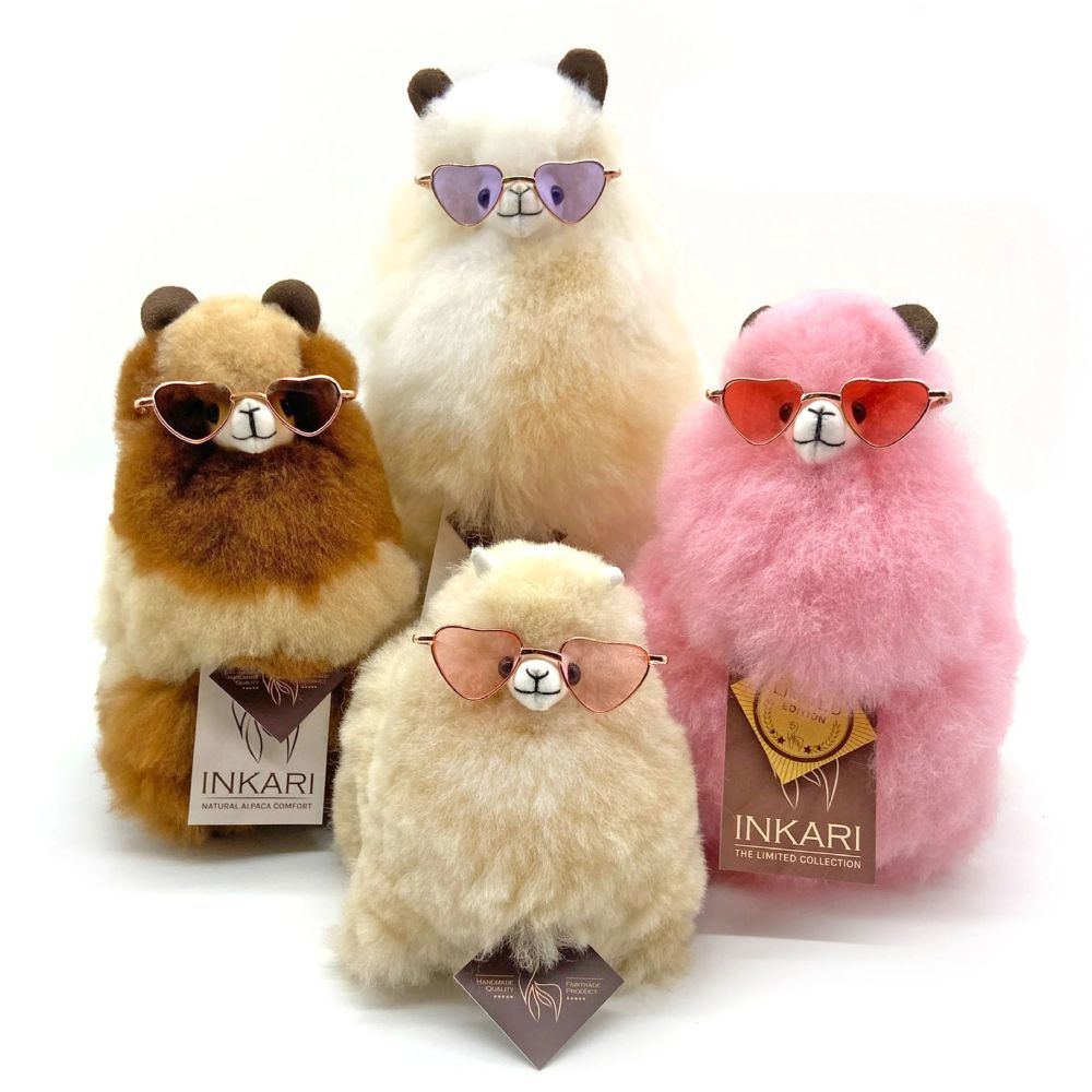 Herzförmige Brille für Alpakas – Pink - Tublu.de