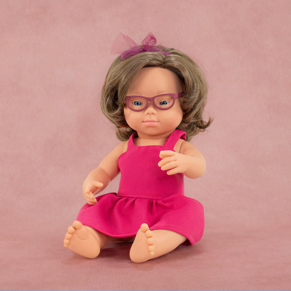 Puppe Mädchen My Friends & Me – Europäerin DS mit Brille 38 cm