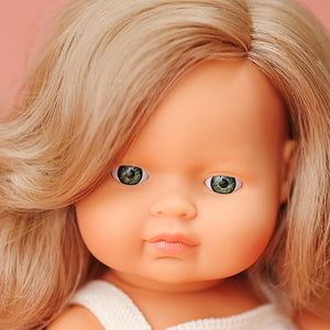 Babypuppe Mädchen My Friends & Me – Europäerin Dunkelblond 38 cm