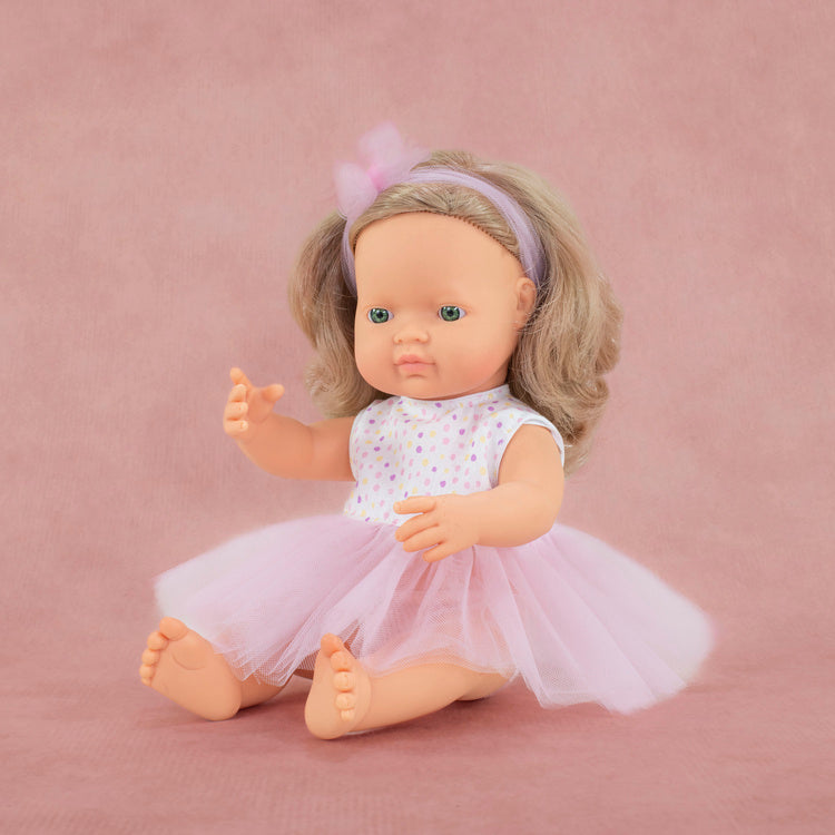 Babypuppe Mädchen My Friends & Me – Europäerin Dunkelblond 38 cm