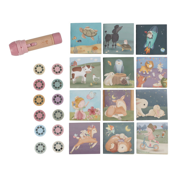 Latarka projektor z bajkami Little Dutch - Róż - Tublu.de