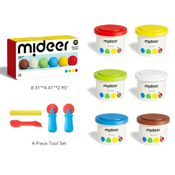 Knetmasse 6 Farben