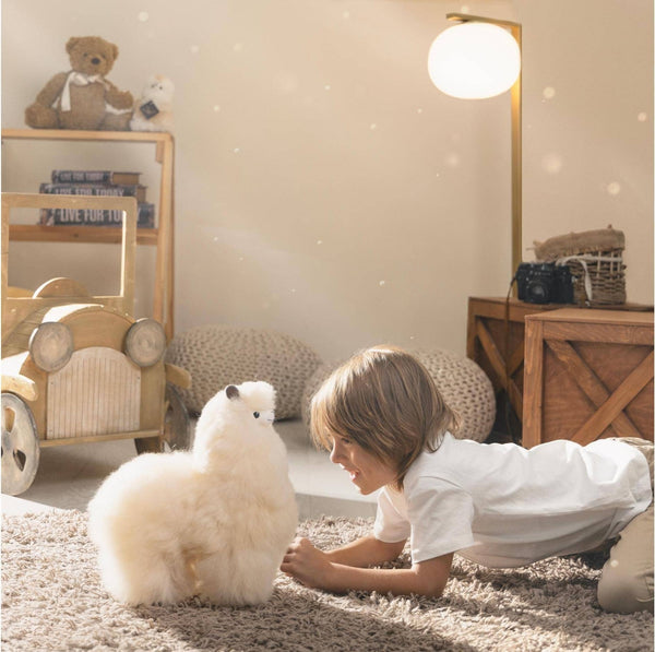 Fluffiges Maskottchen Alpaka Naturals – Macchiato 23 cm