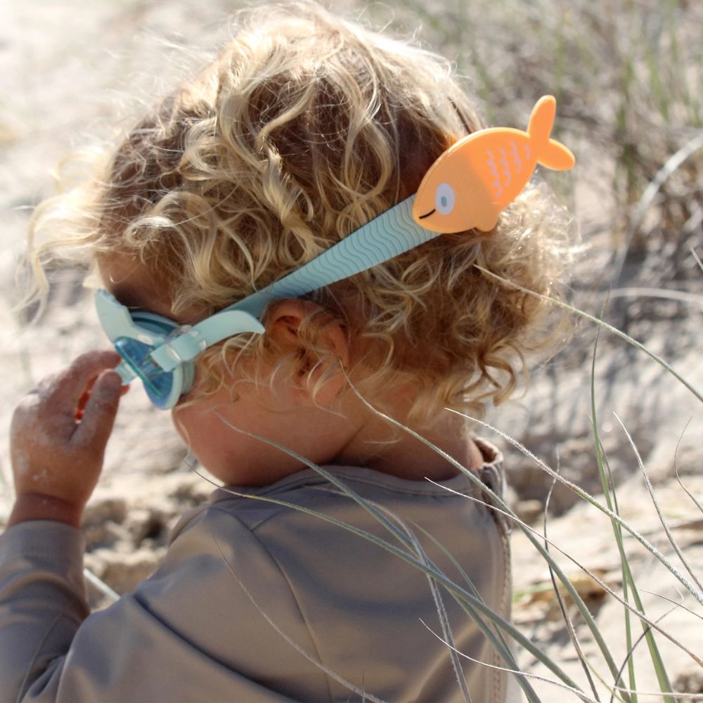 Schwimmbrille für Kinder – Fish Aqua Blue